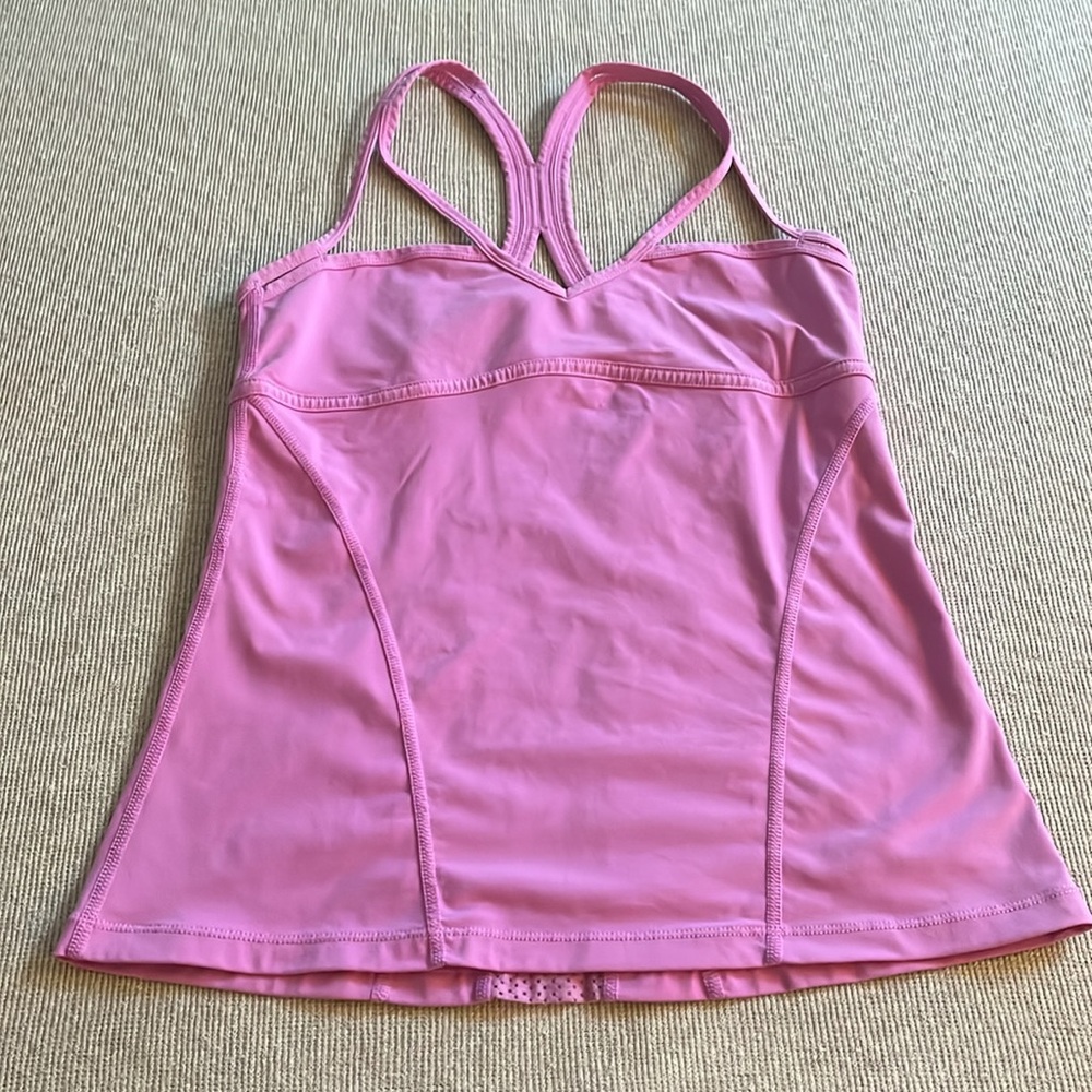 Lorna Jane Active Renegade Excel tank top, pink M (grape sorbet)